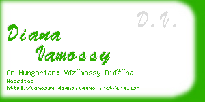 diana vamossy business card